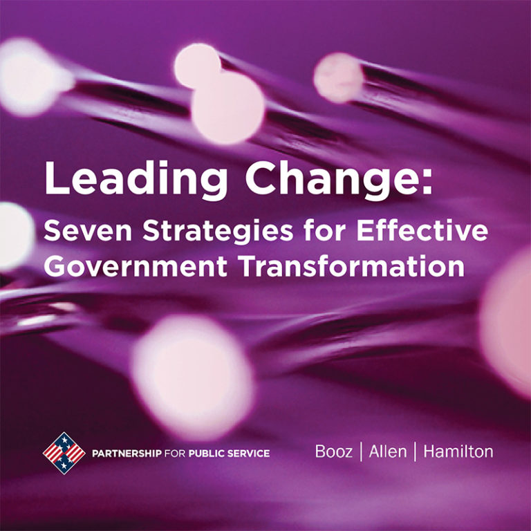 Leading Change Seven Strategies for Effective Government