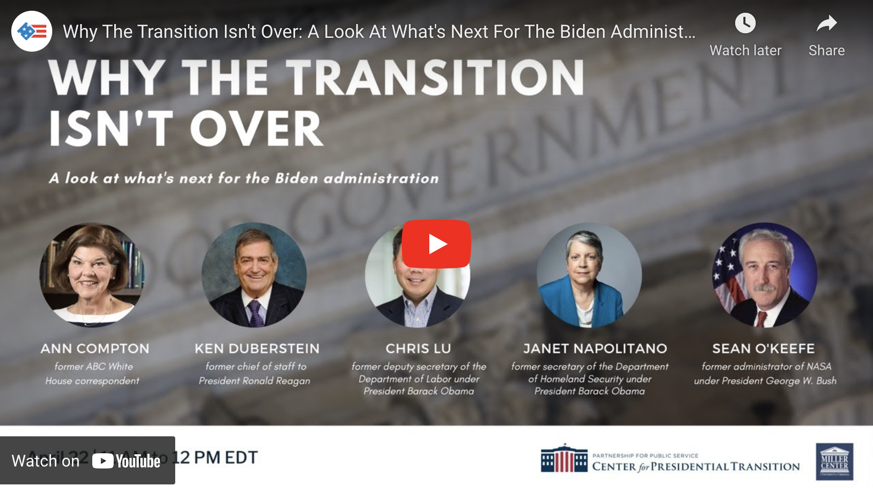 Why The Transition Isn't Over: A Look At What's Next For The Biden ...