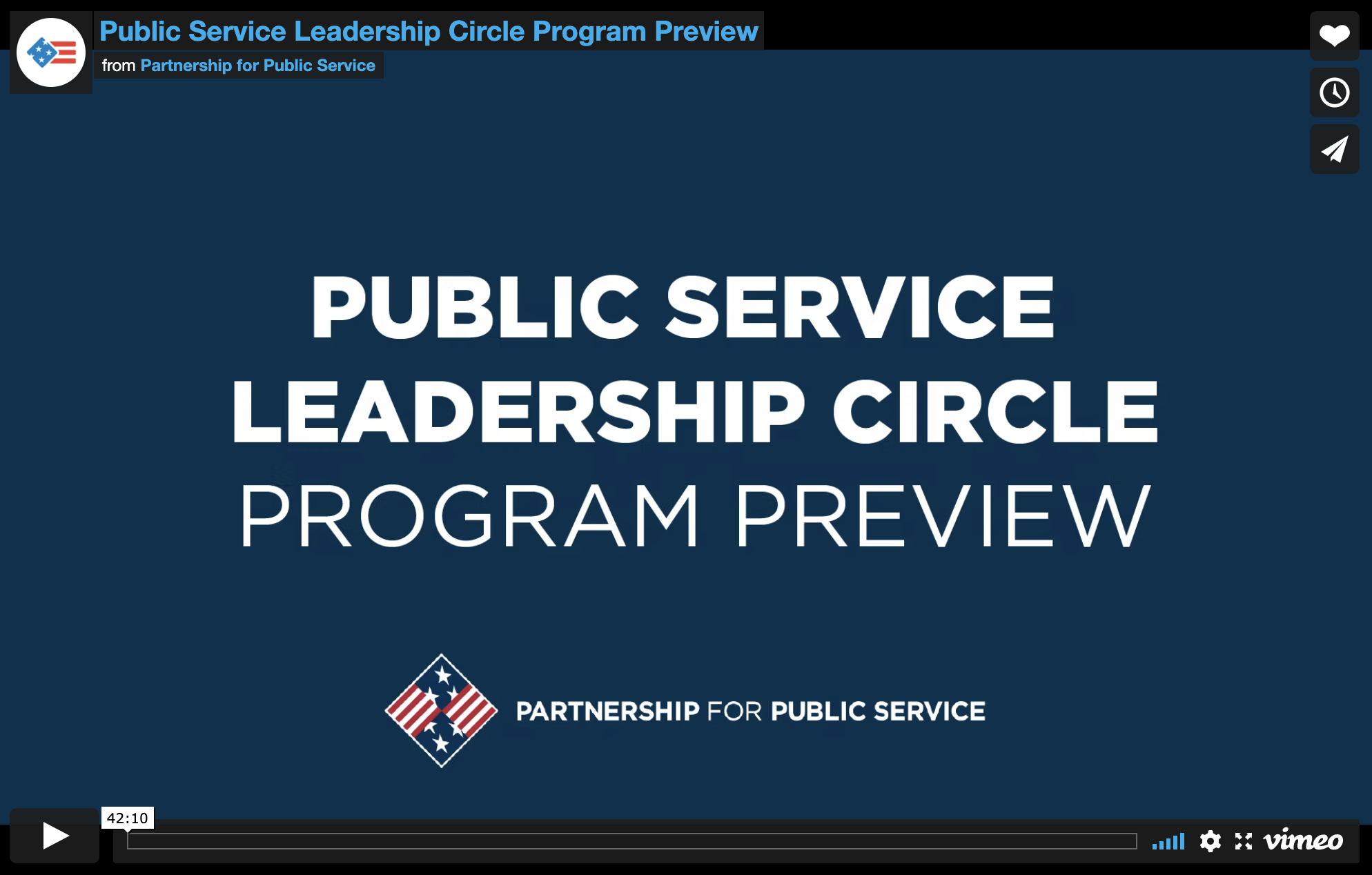 Public Service Leadership Circle Program Preview • Partnership For ...