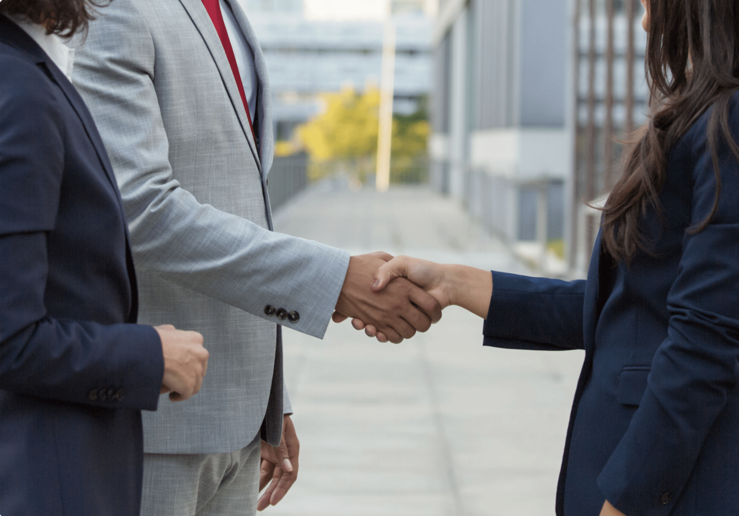 People shaking hands