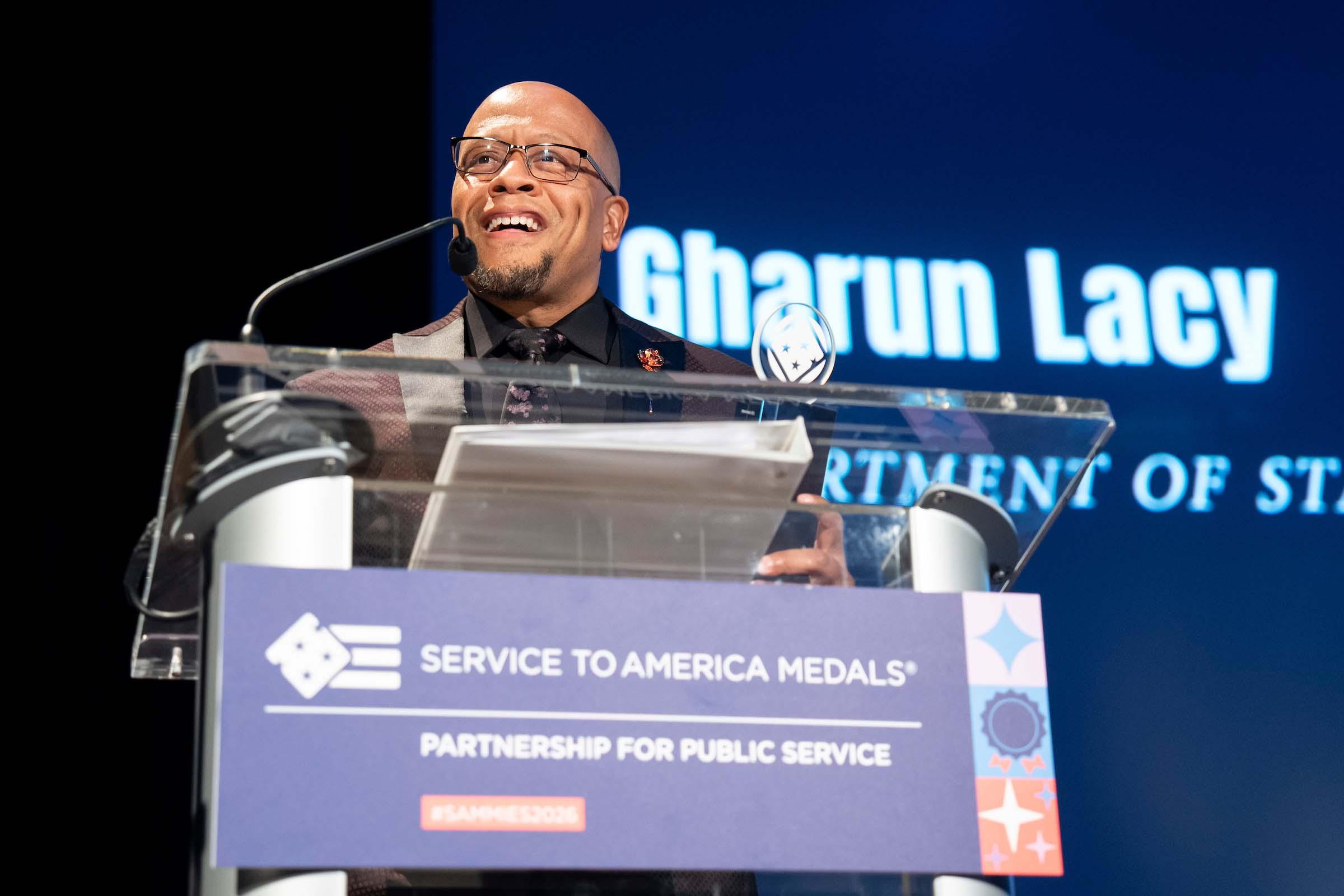 During the Partnership for Public Service Sammies Awards in Washington on May 6, 2026.