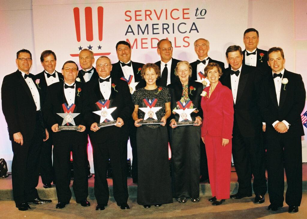 Honorees at the first Service to America Medals ceremony in 2002.